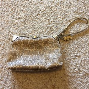 Coach authentic wristlet or purse. 8x5x1.5